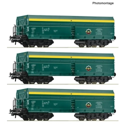 Roco 6600195 - 3 x wagon samowyładowczy PTKiGK. Ep. VI