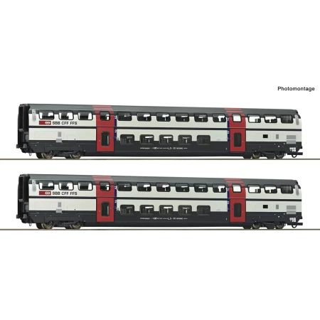 Roco 6200217 - 2er Set 2. Kl. Doppelstockwagen IC2000 #2