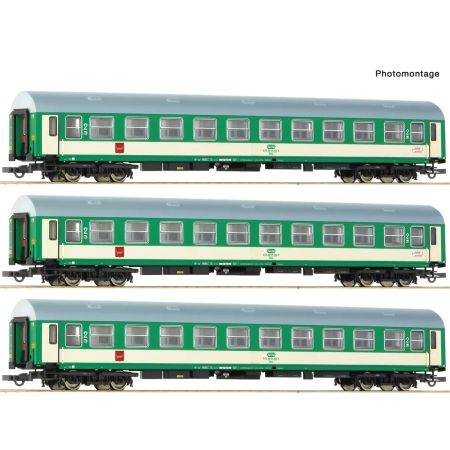 Roco 6200229 - 3er Set Schnellzugwagen Y/B70 PKP