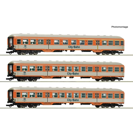 Roco 6200247 - 3er Set Silberlinge Citybahn DB