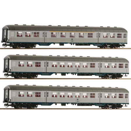 Roco 6280023 - 3 wagony 'Silberlinge', DB, ep.IV