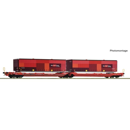 Roco 6600033 - Podwójny wagon przegubowy T3000e, ÖBB, Ep.VI „Rail Cargo Austria”