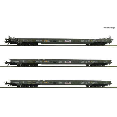 Roco 6600092 - Zestaw 3 wagonów Rola Hupac