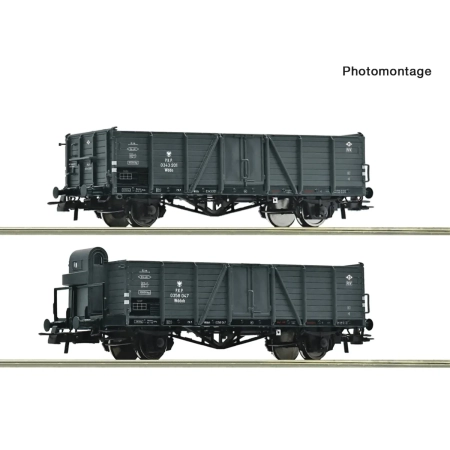 Roco 6600216 - Zestaw 2 węglarek, PKP, Ep.III