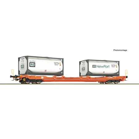 Roco 6600275 - Taschenwg. T5 Wascosa + NewPort Tankcontainer