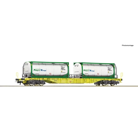 Roco 6600279 - Containertragwagen GATX+Pellegrini Tankcontainer