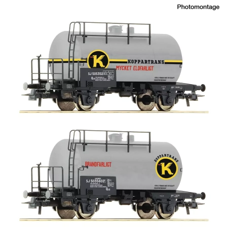Roco 6600302 - 2er Set Kesselwagen Koppartrans