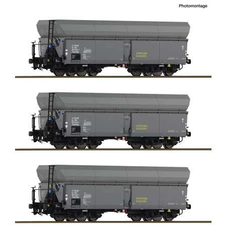 Roco 6600325 - 3er Set Selbstentladewagen Wap CSD