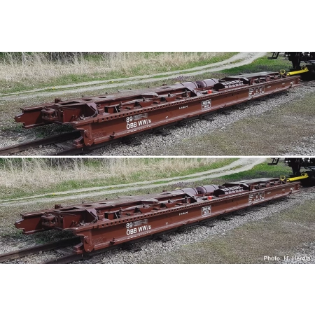 Roco 6640005 - 2er Set Rollwagen ÖBB 9,5 Meter