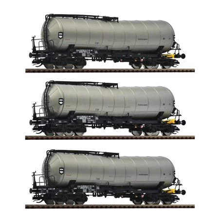 Roco 6680001 - 3 cysterny ZZhs, DR, ep.IV