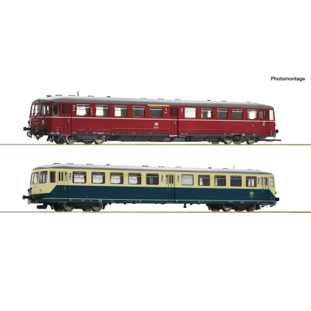 Roco 7700016 - 2er Set Akkutriebwag. BR 515+Steuerwagen DB DC