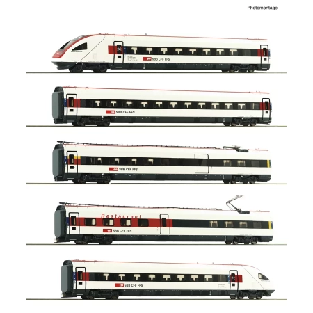 Roco 7700036 - 5er Set Triebzug ICN SBB DC