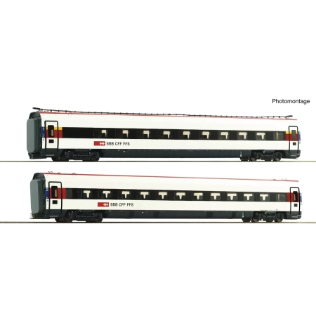 Roco 7700037 - 2er Set Ergänzung Triebzug ICN SBB DC