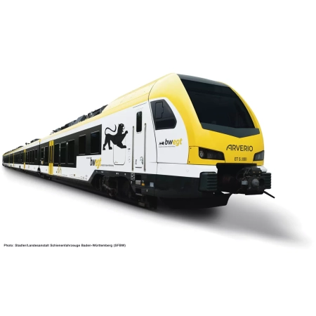 Roco 7720033 - E-Triebzug FLIRT 3 5-tlg. GoAhead BW AC-Sound + Innenbel.