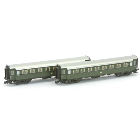Saxonia 120185 - Zestaw dwóch wagonów serii C4üSa07, DB, Ep.III