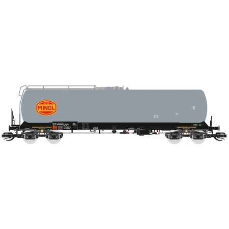 Saxonia 120211 - Wagon cysterna Zas, 8109, DR, Ep.IV, szary „MINOL''
