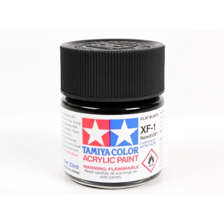 Tamiya 81301 - Acryl XF-1 Flat Black Matt