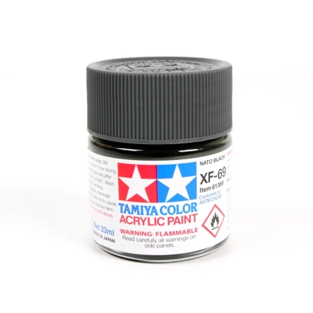 Tamiya 81369 - Acryl XF-69 NATO Black Matt
