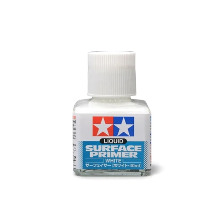 Tamiya 87096 - Liquid Surface Primer - White, 40 ml.