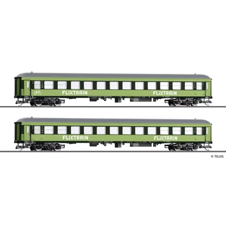 Tillig 01101 - 2 wagony, Flix Train, ep.VI, zestaw 2