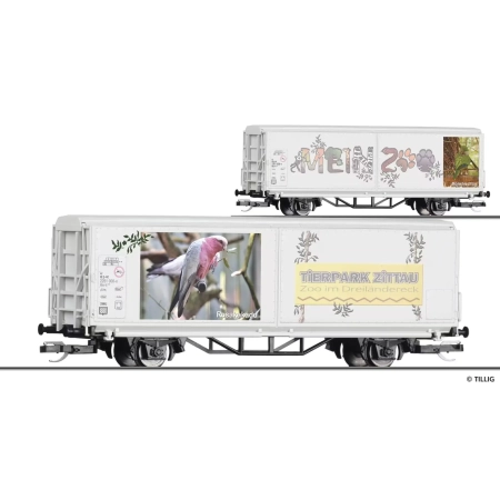 Tillig 14856 - Wagon kryty Hbis-tt, Mein Zoo, ep.VI