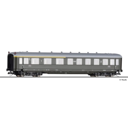 Tillig 16928 - Wagon pasażerski PKP, 1/2 kl. Ep. III