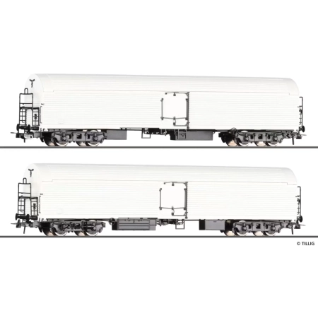 Tillig 70075 - 2 wagony chłodnie Tthevr, DR, ep.III