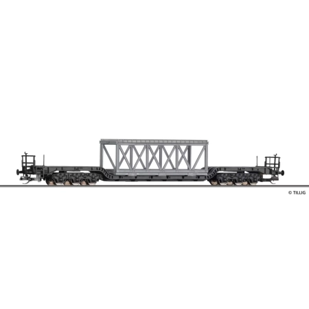 Tillig 95016 - Platforma Uaaik 761 z ładunkiem, DB, ep.IV