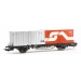 Tillig 502378 - Wagon Lgkks 4444 der DR z kontenerami (DR, ÖBB)