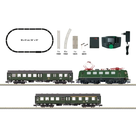 Trix 11166 - Cyfrowy zestaw startowy z BR 141 i pociągiem pasażerskim, DB, Ep.IV, Mobile Station