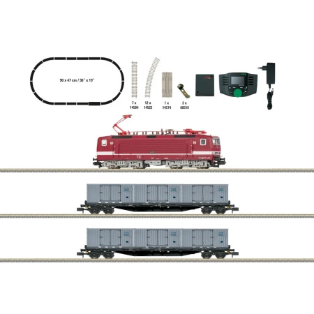 Trix 11169 - Cyfrowy zestaw startowy z BR 243 i pociągiem towarowym, DR, ep. IV, dźwięk DC-MFX