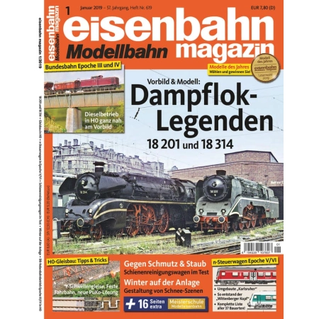 Czasopismo Eisenbahn Magazin 1/2019