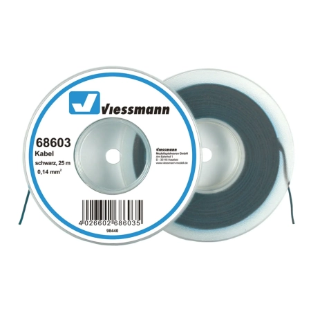 Viessmann 68603 - Przewód w otulinie czarnej,