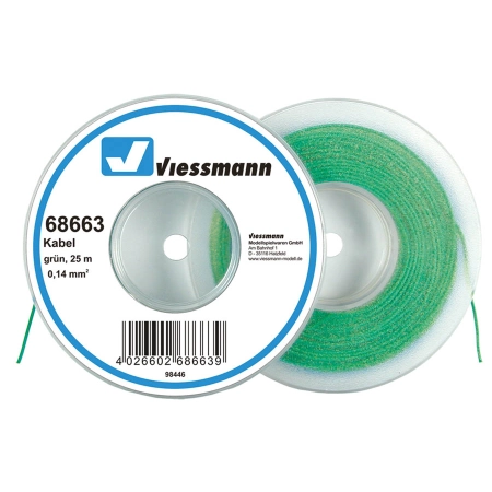 Viessmann 68663 - Przewód w otulinie zielonej,