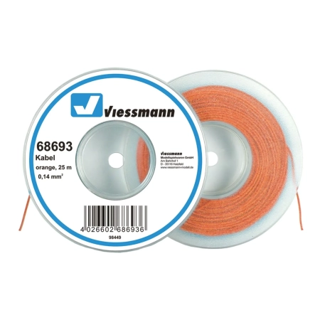 Viessmann 68693 - Przewód w otulinie pomarańczowej,