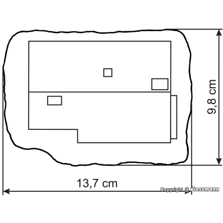 Vollmer 49360 - Dom wielorodzinny, zestaw do sklejania.