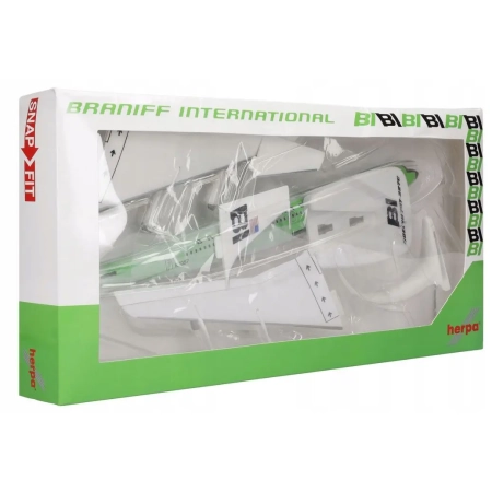 Herpa 614009 - Braniff International Boeing 707-320 - Solid lime green 1:144