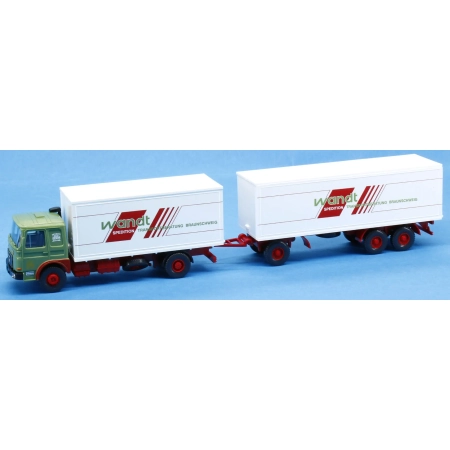 Wiking 250656 - MAN z przyczepą, zabudowany - Wandt Spedition