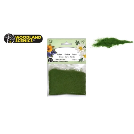 Woodland Scenics T4644 - Pyłek kwiatowy "Green", drobny.