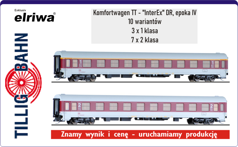 Tillig TT Komfortwagen 'InterEx', DR, ep.IV (PL)