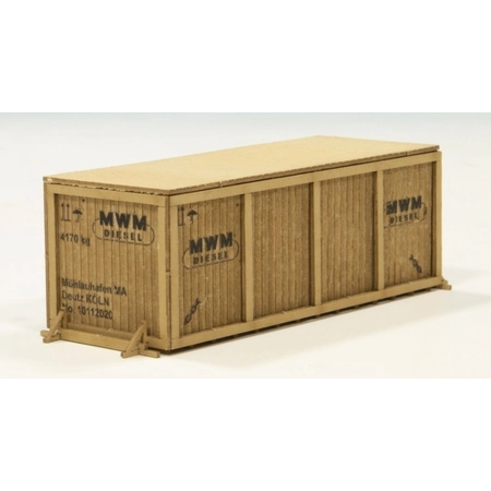 Joswood 40197 - Duża skrzynia z ramą 'MWM Diesel', 1 sztuka, 83 x 32 x 30 mm