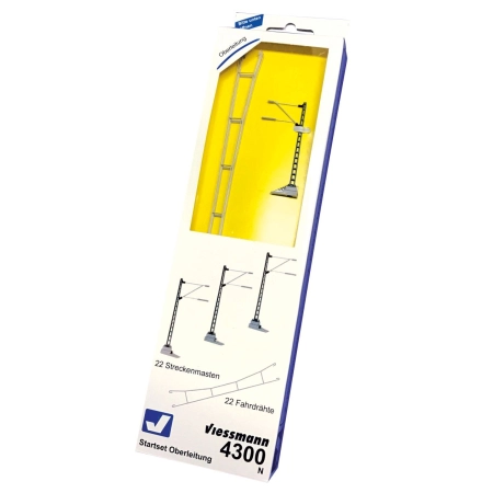 Viessmann 4300 - Zestaw startowy trakcji elektrycznej, 120x54cm