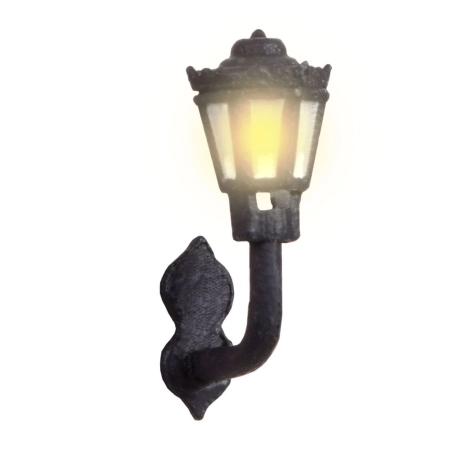 Viessmann 6478 - Nostalgiczna latarnia ścienna, LED żółty