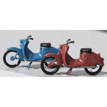 Kres 10050 - Motorower KR50, 2 sztuki, niebieski i czerwony, gotowe mabele.