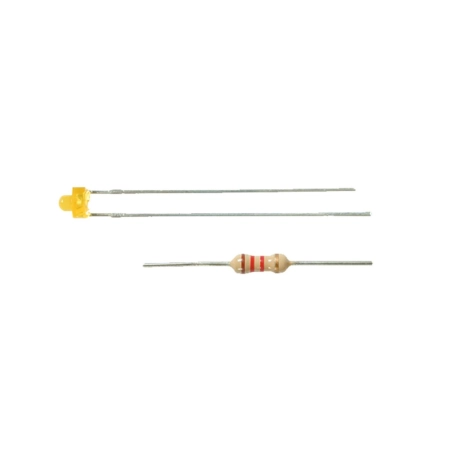 Viessmann 3555 - 3 żółte diody, z rezystorem, LED, D=1.8mm