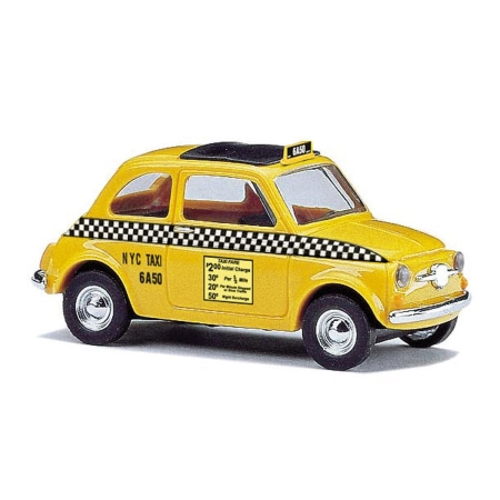 Busch 48732 - Fiat 500 US Taxi, rok produkcji 1965