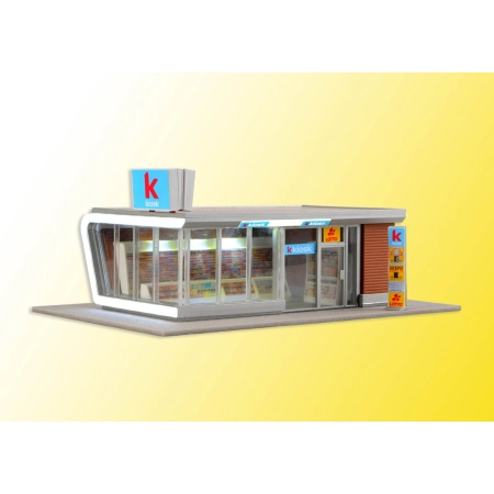 Kibri 39008 - Kiosk z oświetleniem LED, zestaw funkcjonalny.