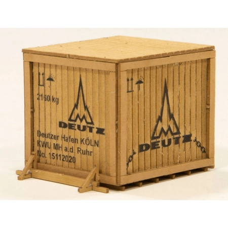 Joswood 40402 - Mała skrzynka z ramą 'Deutz', 2 sztuki, 33 x 32 x 30 mm