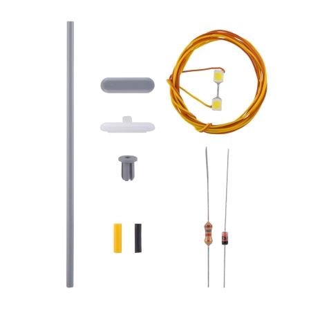 Viessmann 6726 - Latarnia peronowa, 2 lampy, światło białe