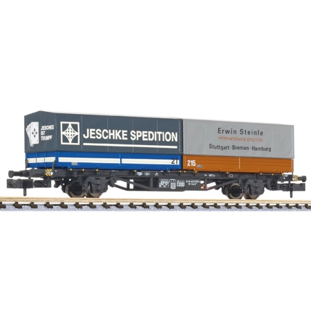 Liliput 265222 - Wagon kontenerowy Lss-y571, DB, Ep. IV 'Jeschke Spedition'